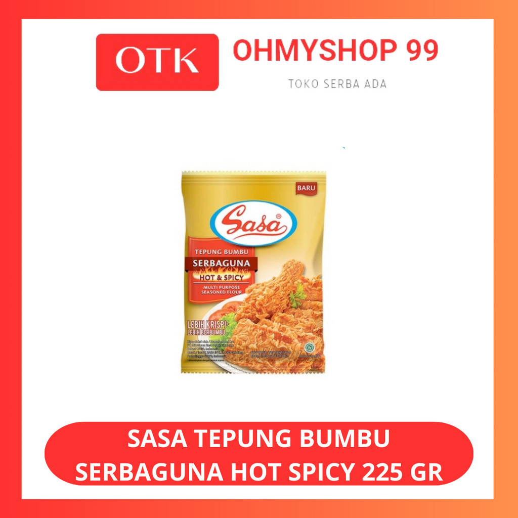 

Sasa Tepung Bumbu Serbaguna Hot Spicy 225gr