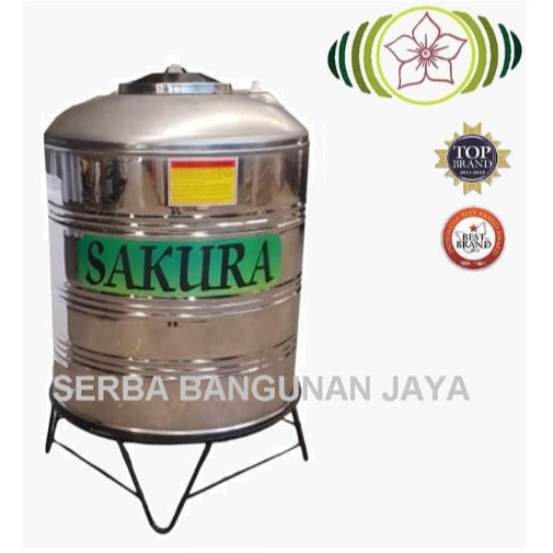 SAKURA ( 500 Liter ) STAINLESS STEEL TOREN TANGKI AIR