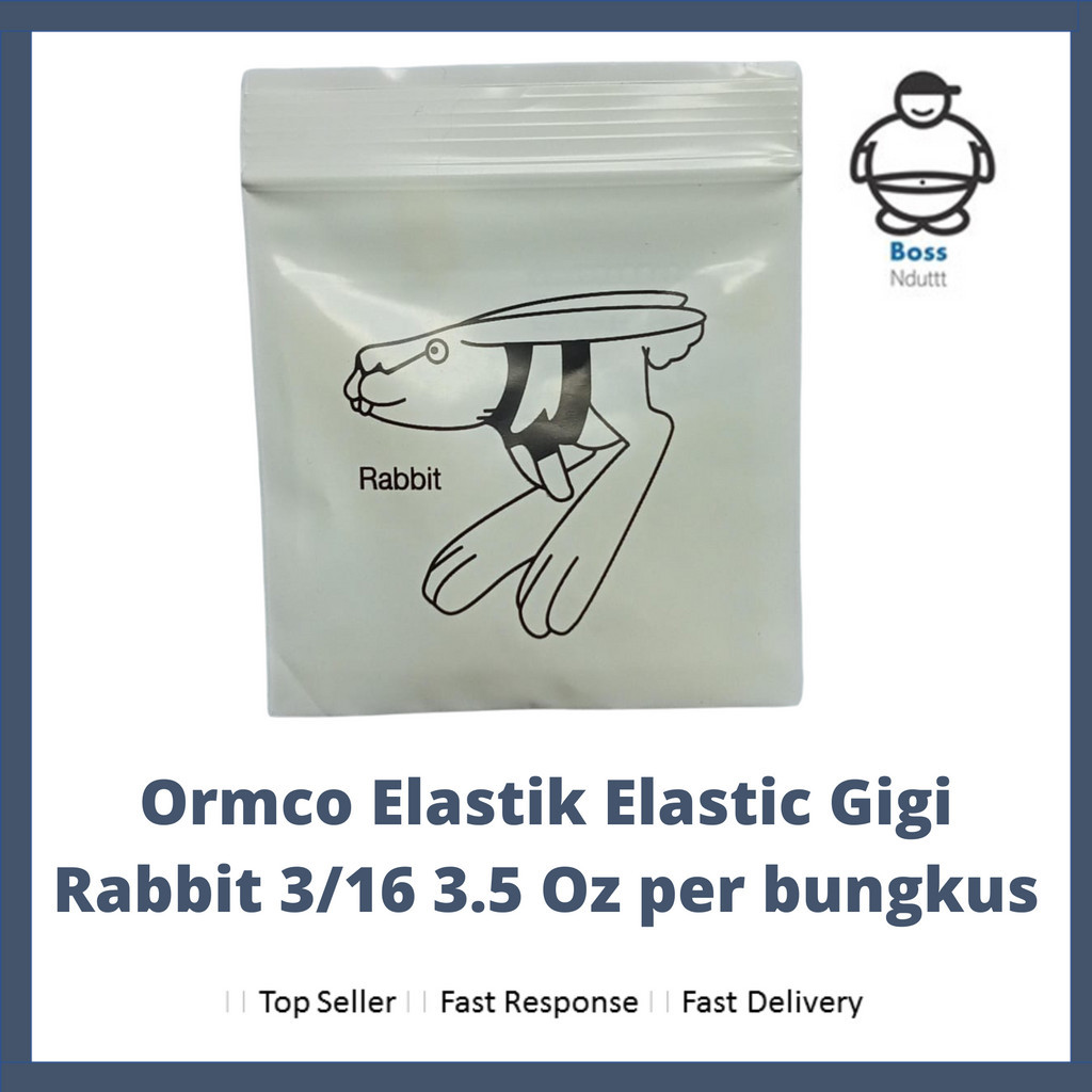 Ormco Elastik Elastic Gigi Rabbit, Quail, Ram, Bear, Fox per bungkus