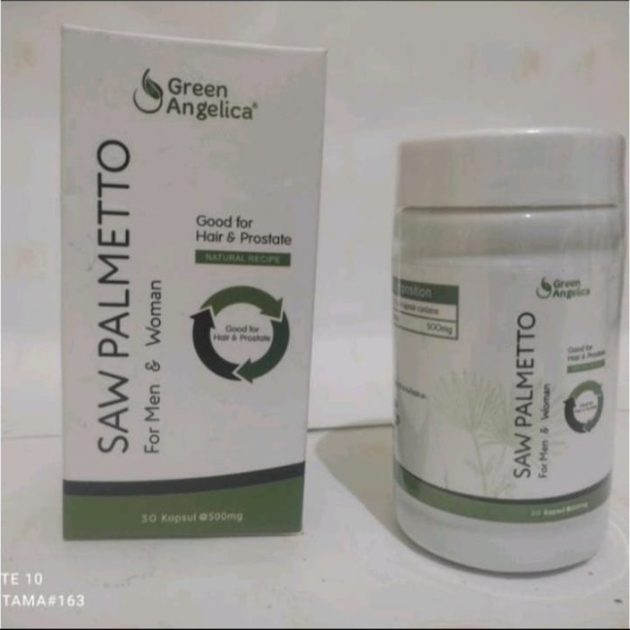 Saw Palmetto Green Angelica Suplemen Penumbuh Penyubur Rambut Rontok