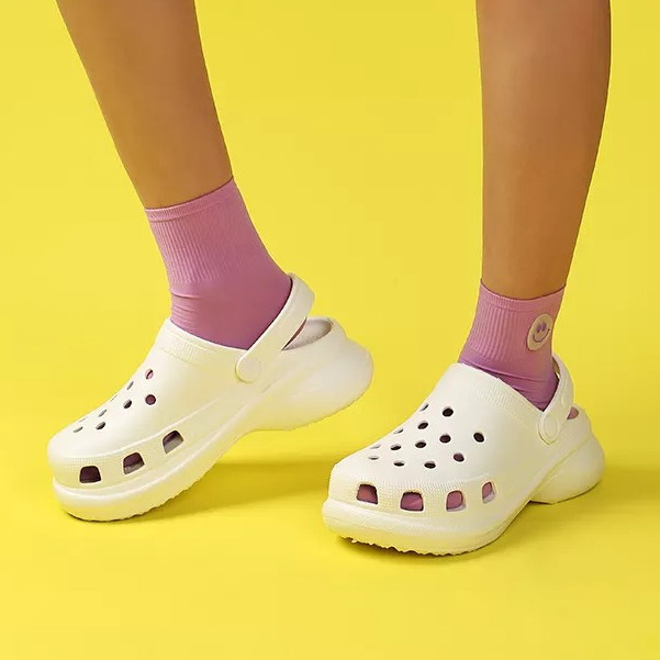 Sandal Wanita Crocs Sandal Slip On Baim Fuji Polos Terbaru Sandal Cewek Selop Sandal Wedges Wanita E