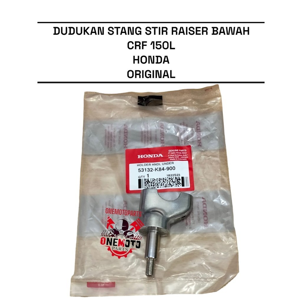 DUDUKAN STANG STIR RAISER BAWAH CRF 150L HONDA 53132-K84-900 ORIGINAL