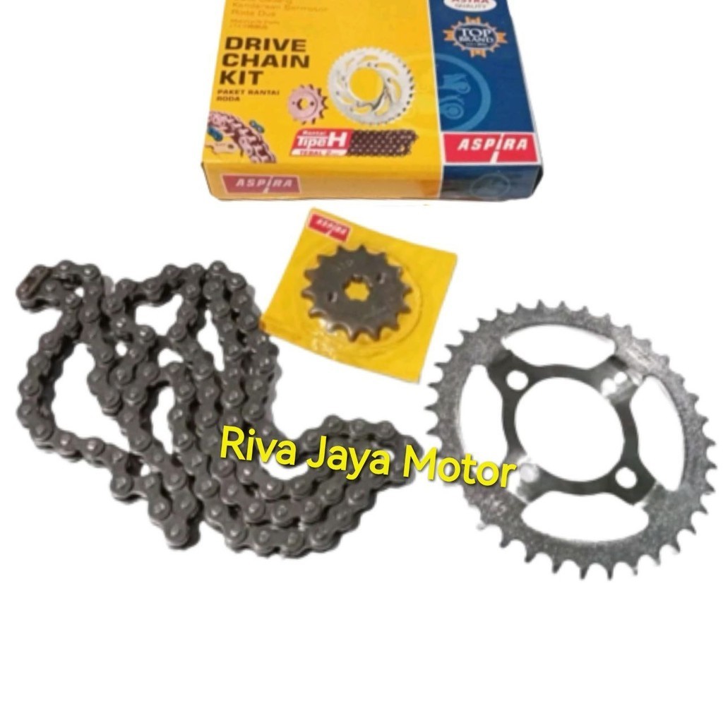 Gear Paket Gir Set Grand Legenda Impressa Astrea Prima Kirana Original Aspira Astra Otoparts 428h 36