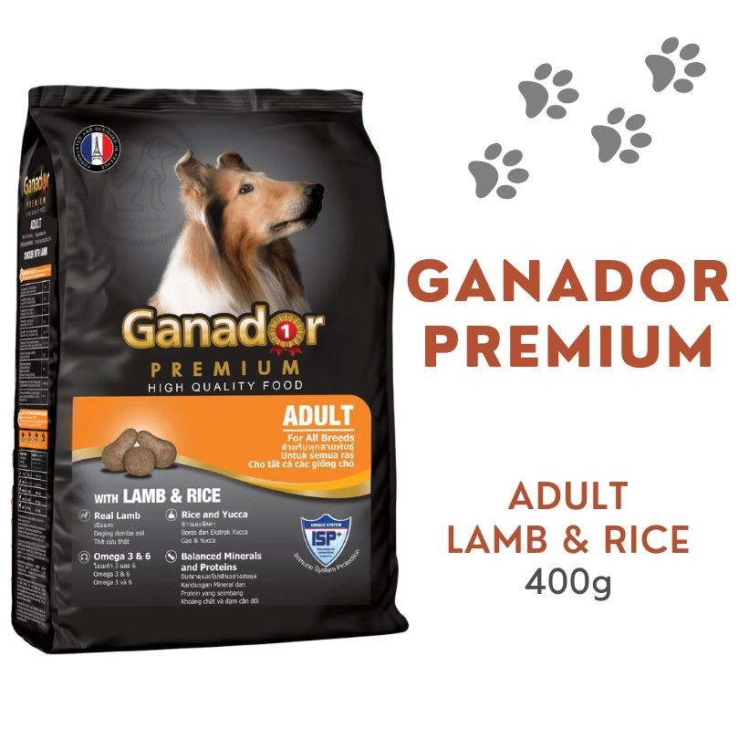 Dog Food GANADOR Premium Adult Lamb & Rice 400g