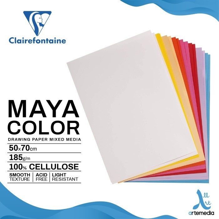 

Clairefontaine Maya Color Drawing Paper Mixed Media Kertas Warna