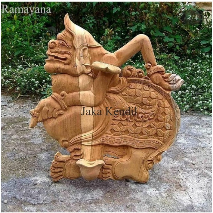 

Blawong keris bahan jati ukiran semar alusan mentah BM02797 murah Antik