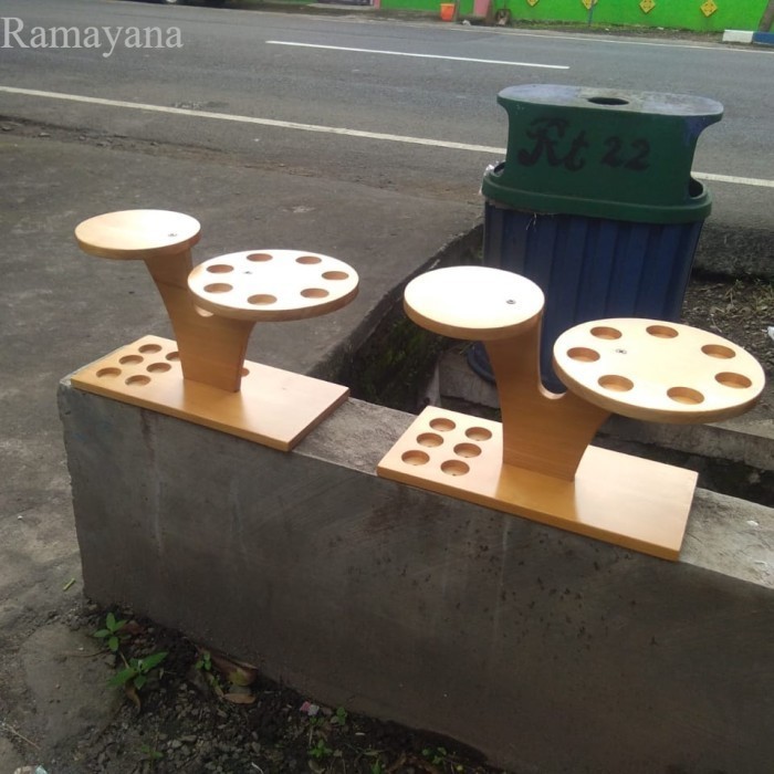 

Wooden Essential Oil+ Diffuser Display Holder Murah