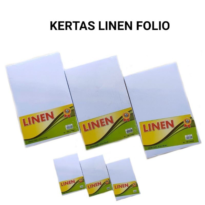 

(20 lembar) Kertas LINEN / Kertas Folio Putih / Kertas Piagam / Kertas Sertifikat