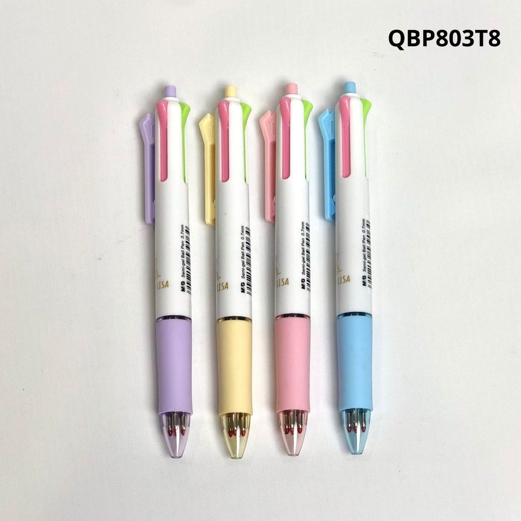 

Pulpen Cetek 4 Tinta M&G Ballpaint Gaspard et Lisa #QBP803T8 Pen Pastel Tip 0.7 mm 4 Warna Tinta - SATUAN- SHSNP