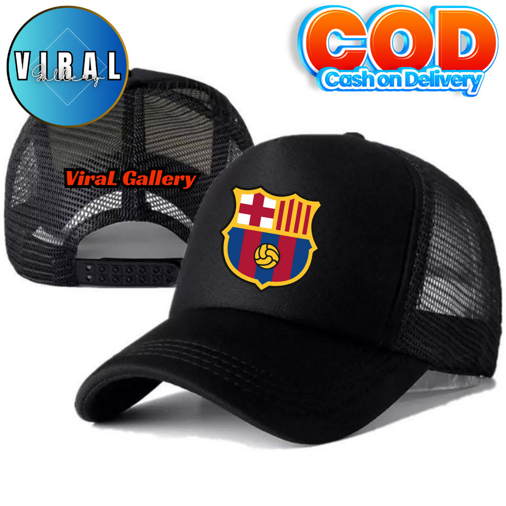 ViraL Gallery Topi Trucker BARCELONA - Topi Distro BARCELONA Logo - Topi BARCELONA Premium - Topi Pr