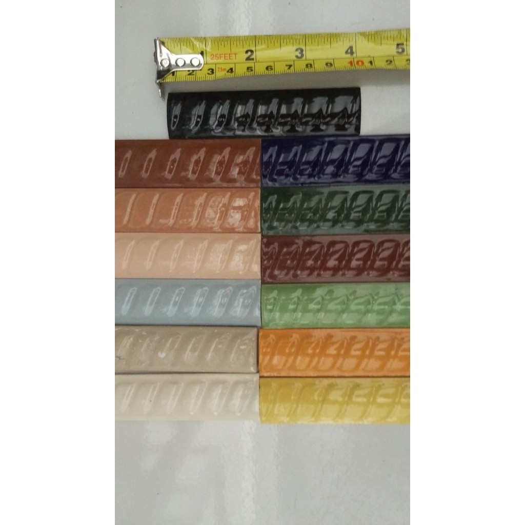 LIS KERAMIK BB/Bon-Bon 10cm Berbagai motif ulir / Kuku macan / List Dapur