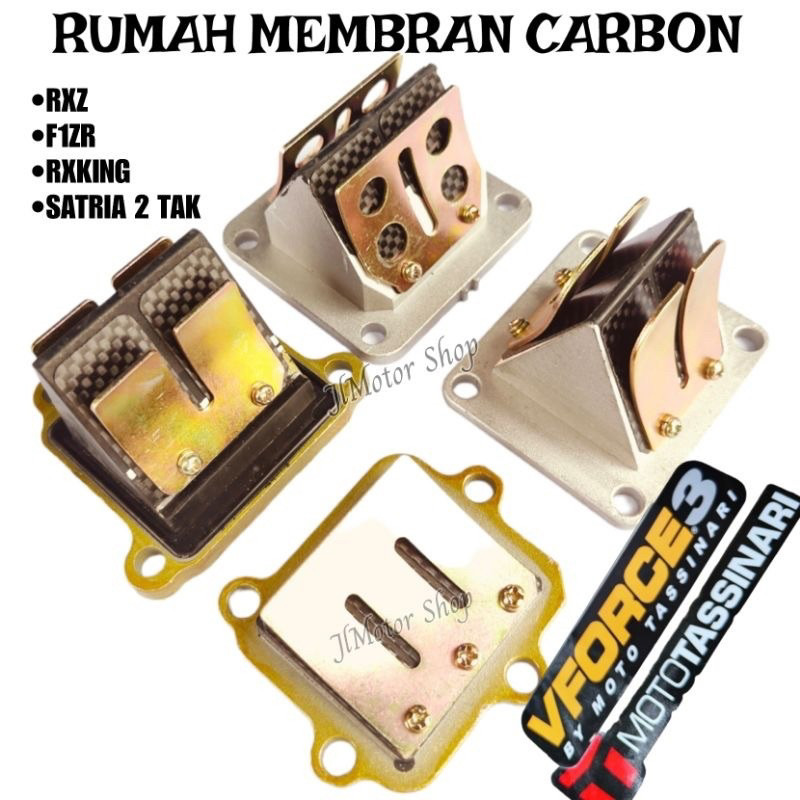 RUMAH MEMBRAN ASSY RXZ RXS KARBON CARBON - RUMAH + LIDAH MEMBRAN KARBON CARBON VFORCE RXZ RXS ASSY O