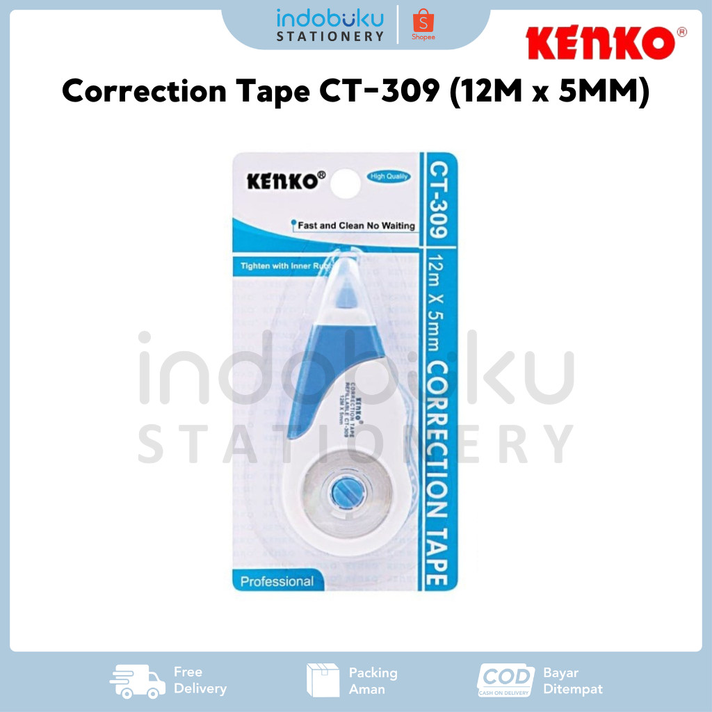 

Correction Tape Kenko CT-309 (12M x 5MM)