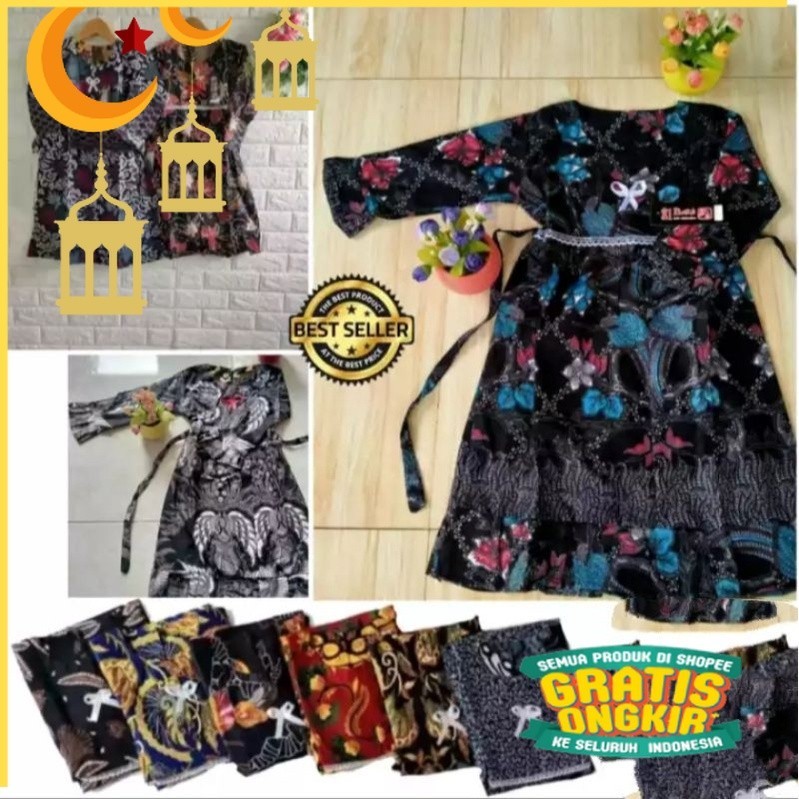 gamis batik anak termurah/Maron merah bata red anak tanggng