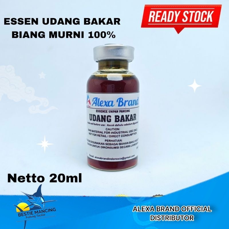 Essen Udang bakar biang murni 100% - esen udang asap Alexa brand - esen udang - umpan pancing