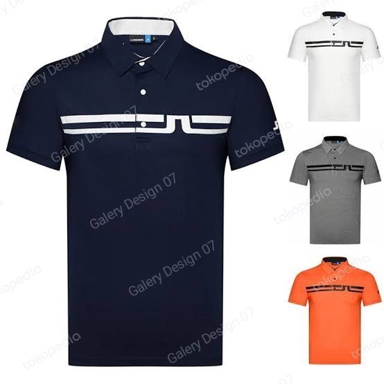 PREMIUM 52SS Polo Shirt Golf Kaos Golf Kaos Tenis Seragam Golf Kaos J lindeberg JL9
