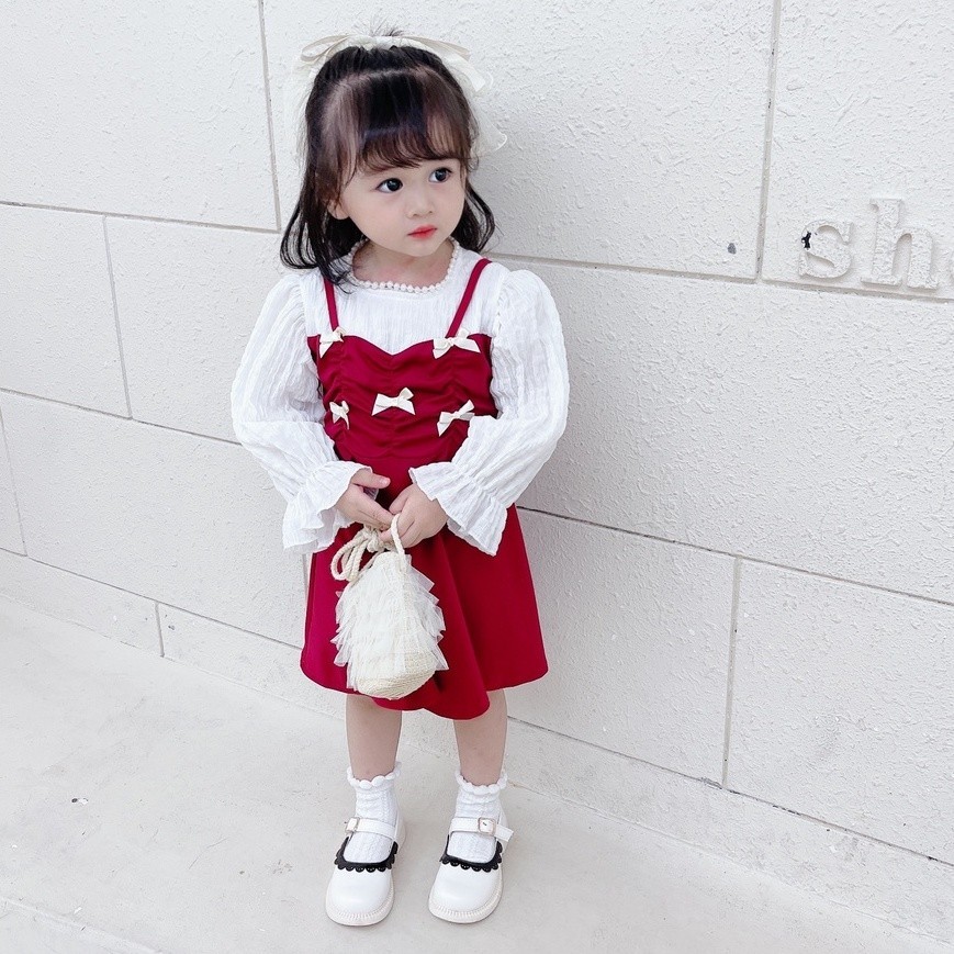 OBRAL  DRESS CHARLOTTE 2155 EBV Baju Dress Anak Perempuan Import  Dress anak bayi/Bayi Perempuan Gau