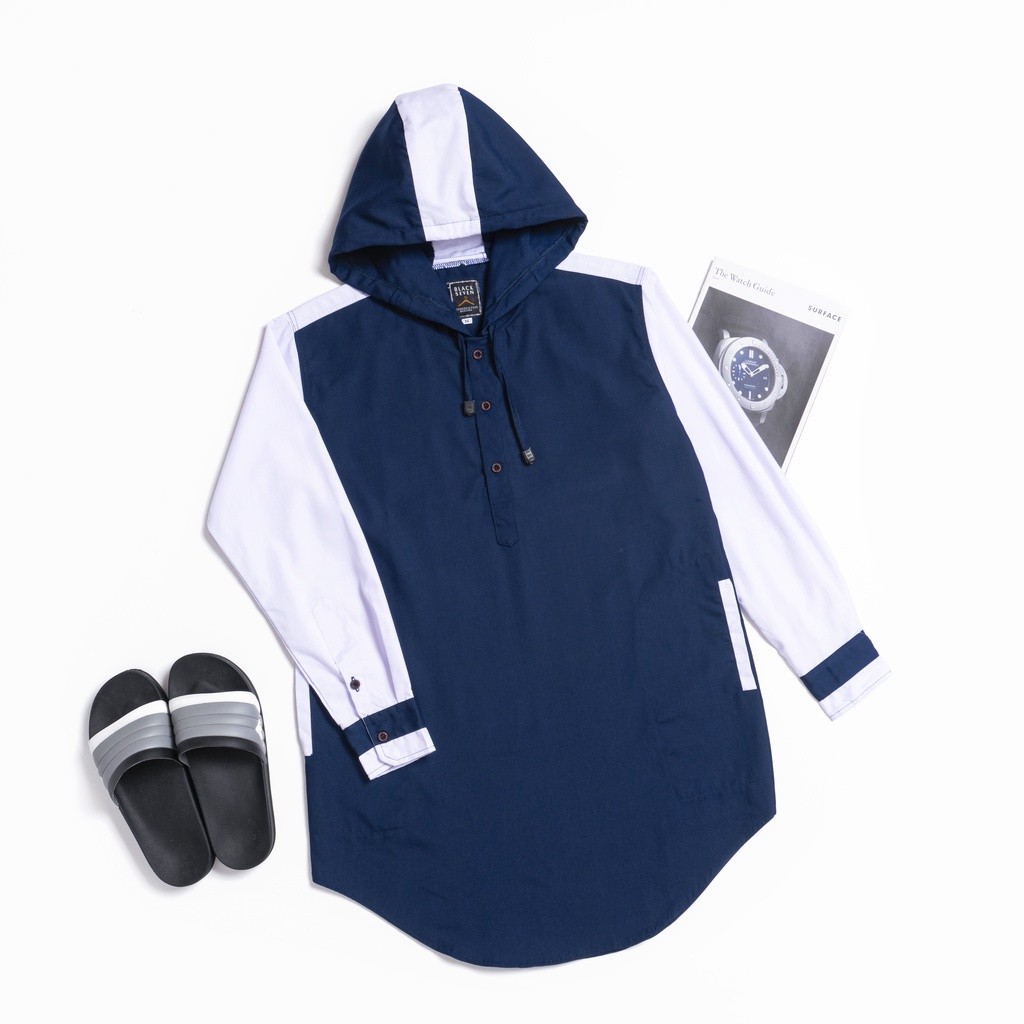 KING STORE - Kurta Hoodie Tangan Panjang | Oxford Cotton