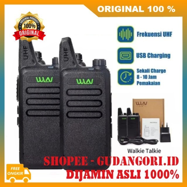 HT Talker Telepon Radio Canggih Alat Komunikasi Jarak Jauh Tanpa Sinyal Isi 2 PCS ORIGINAL