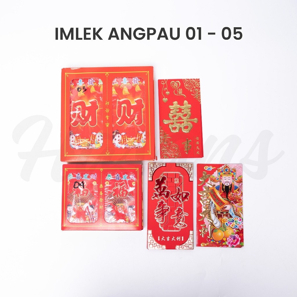 

(HASANS PARTY)Angpau / Imlek Angpao / Angpao Imlek / Kertas Angpao / Amplop Merah Imlek / Angpao Karakter / Imlek Angpau