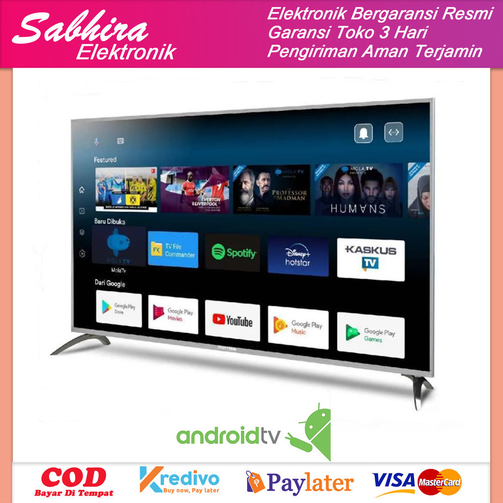 Tv poolytron smart TV android 43 inch pld 43AG9953 garansi resmi