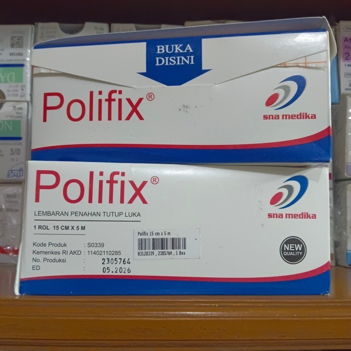 Polifix 15cm x 5 m / lembaran penahan tutup luka