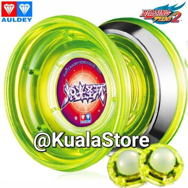 [New Arrival] Yoyo Auldey Original Blazing Teens Holy Ring LED Lampu Metal Contest Profesional Light