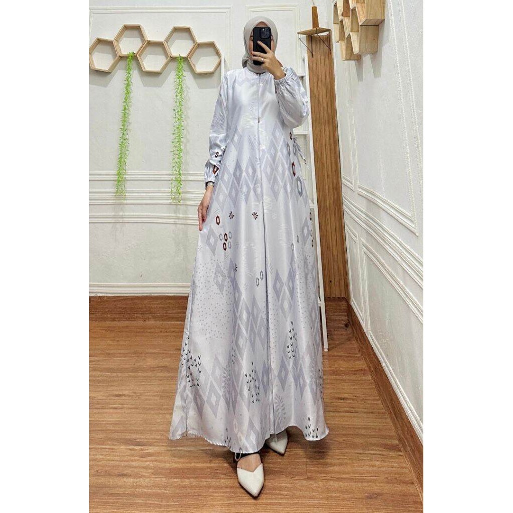 GAMIS MAXMARA SILK MOTIF TERBARU LAURA DRESS / GAMIS MAXMARA LUX PREMIUM / GAMIS PESTA