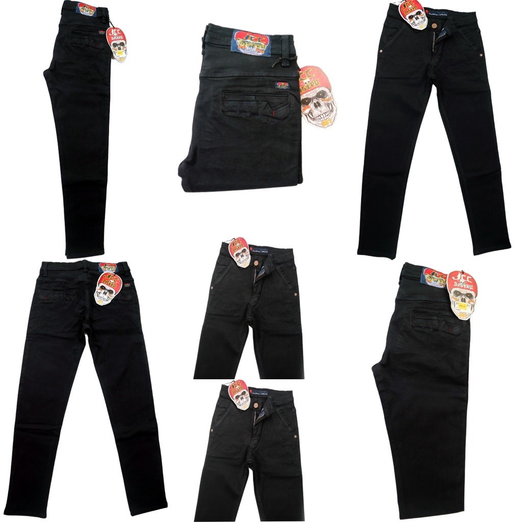 JCC-Celana Jeans Pensil Panjang Hitam Stretch Distro Pria Kualitas bahan premium