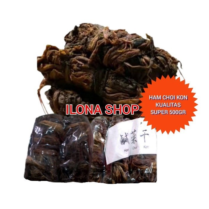 

SAYUR ASIN HITAM KERING KUALITAS BAGUS 500GR/HAM CHOI KON/SAYUR ASIN KERING HAM CAI KON HAKKA 500 GRAM