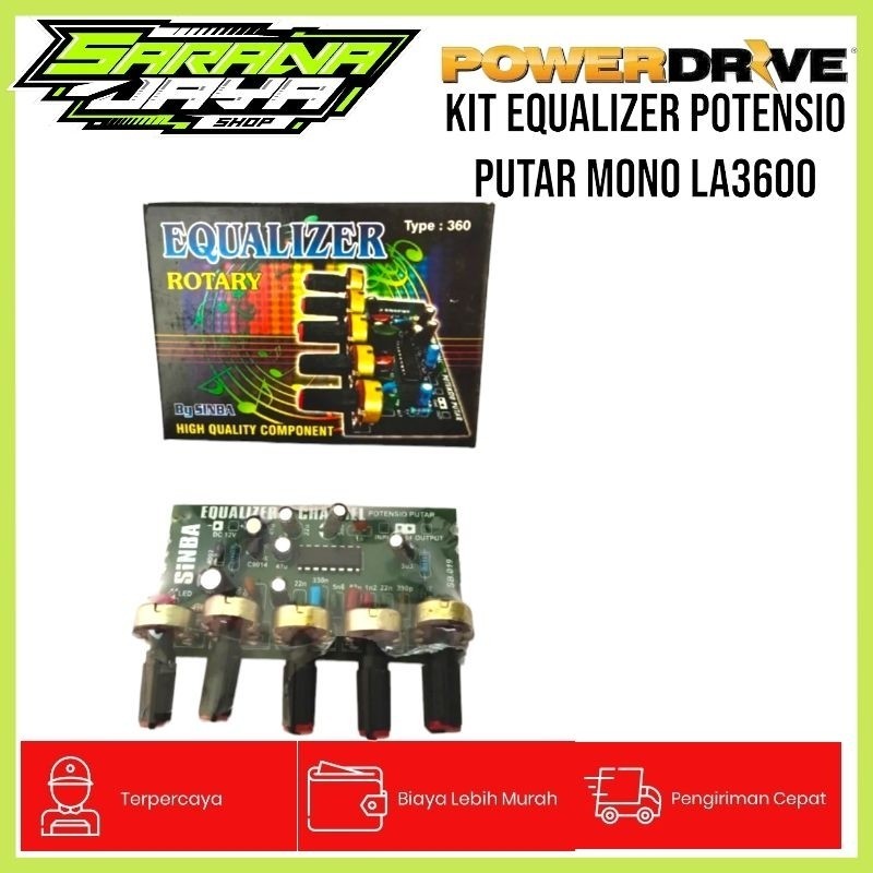 KIT EQUALIZER MONO 5 POTENSIO PUTAR