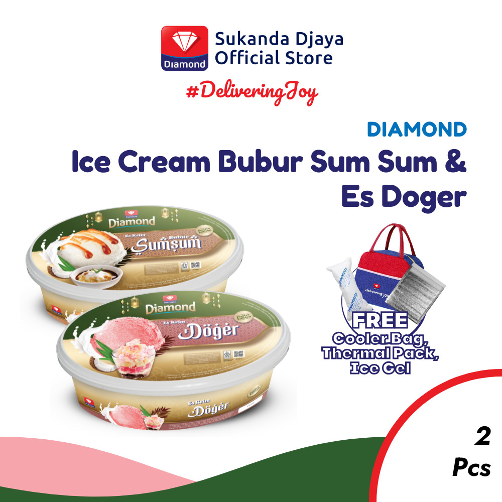 

Diamond Ice Cream Bubur SumSum dan Es Doger 700 ML [Free Cooler Bag]