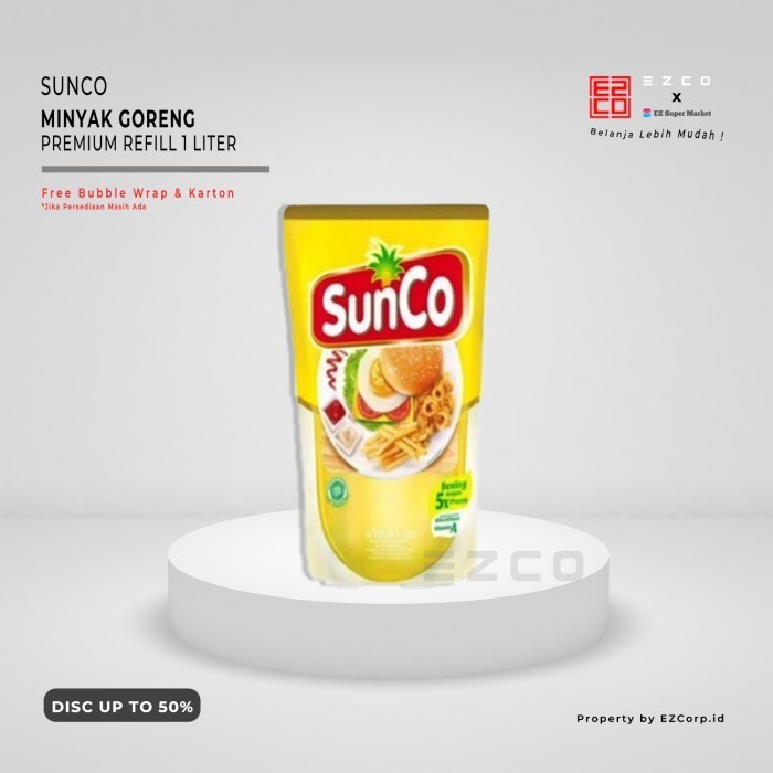 

SUNCO MINYAK GORENG PREMIUM REFILL POUCH KEMASAN 1 LITER