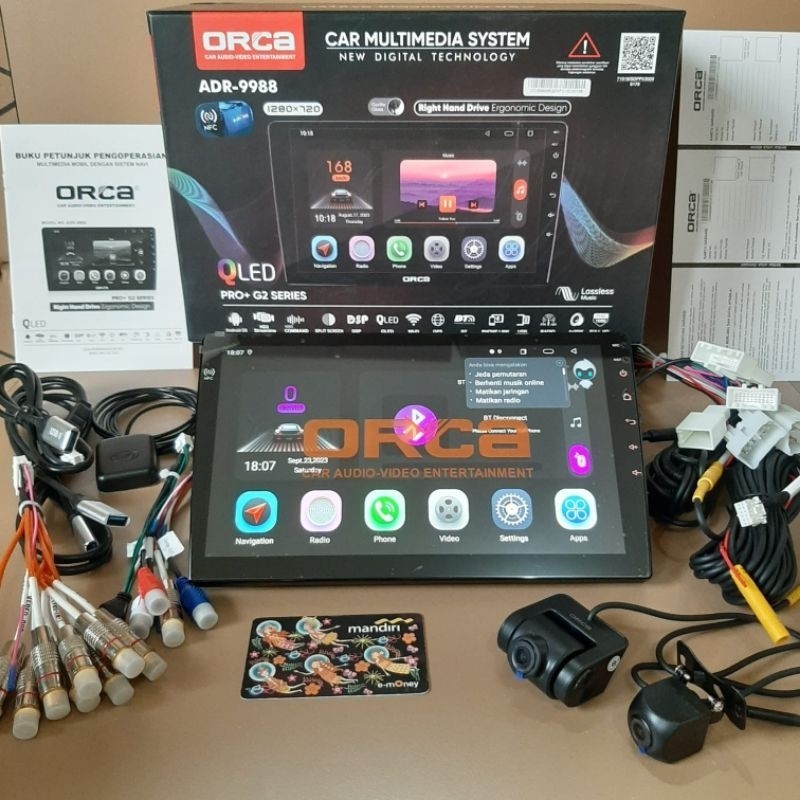 HEAD UNIT ANDROID 10 INCH ORCA PRO G2 NFC RAM 6/256 GB TERBARU