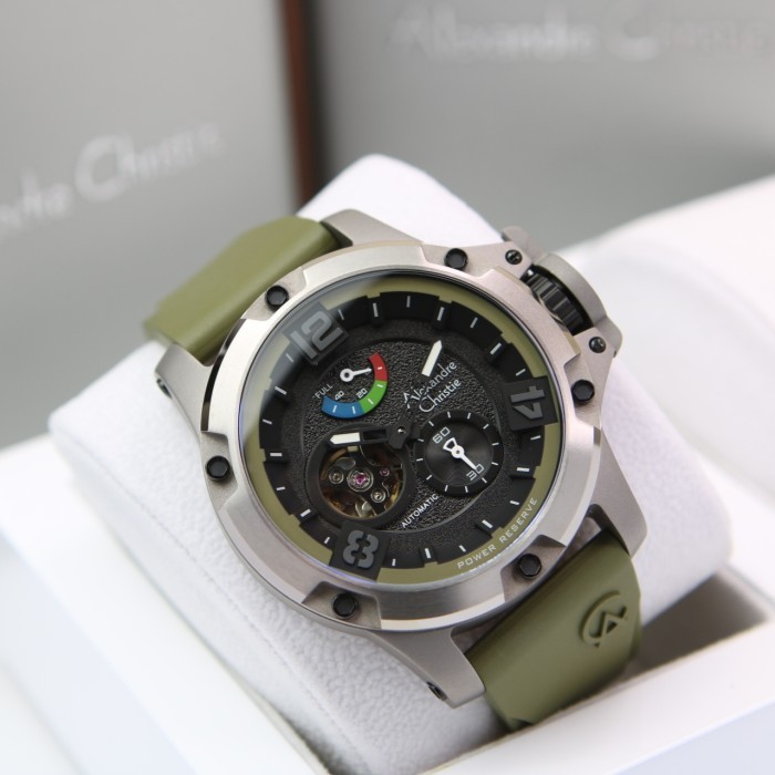ALEXANDRE CHRISTIE AC 6295 TITANIUM GREEN AUTOMATIC. ORIGINAL