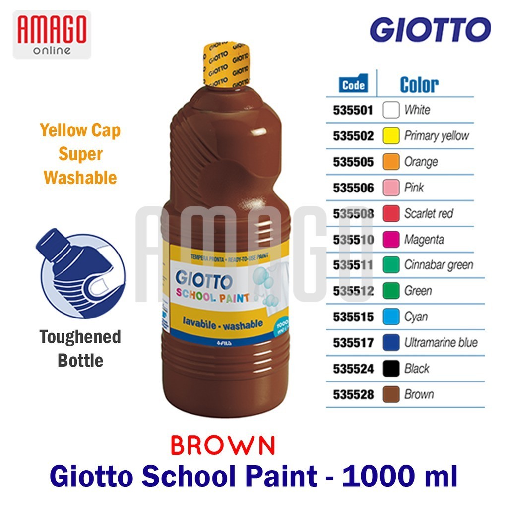

Cat Air Cat Poster GIOTTO School Paint 1000 ml - 1 liter - Brown - 535528