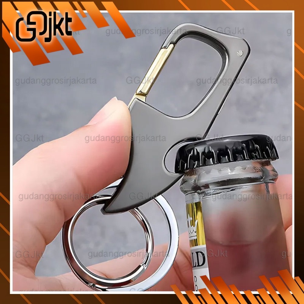 GANTUNGAN KUNCI CARABINER PISAU MINI PEMBUKA TUTUP BOTOL EDC