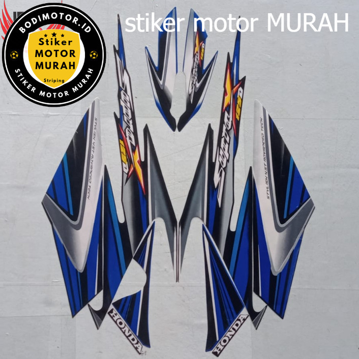 Stiker Striping List Body Standar Motor Honda Supra X 125 D 2006 Standar List Stiker Supra x 125 D 2