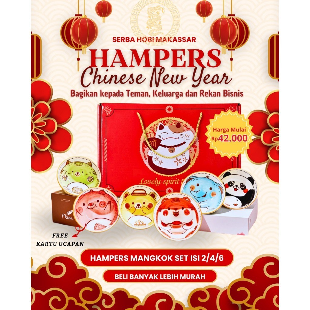 

Hampers Parcel Hadiah Set Mangkok Keramik dan Sumpit MEWAH/ Baru Mewah