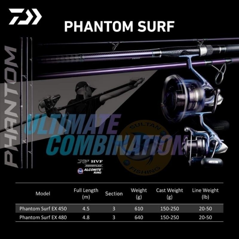 Joran Daiwa PHANTOM SURF 450  |  Joran Pasiran | Tebing Pinggir Laut