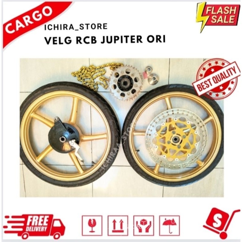 VELG RCB JUPITER ORI PNP NINJA (Sudah Include Semuanya)