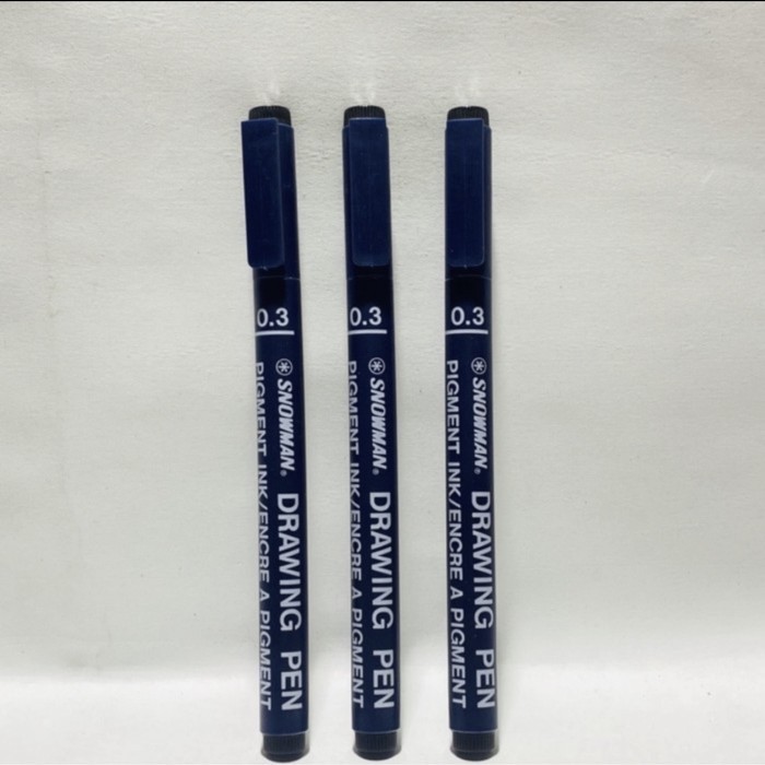 

DRAWING PEN SNOWMAN 0.3 NO.FT 700 HITAM / 1 BOX ISI 12 PCS