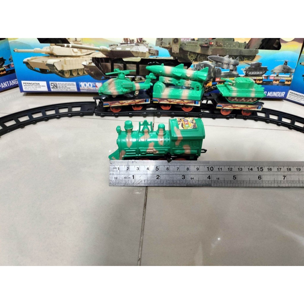 Promo Cod Mainan Kereta Api Miltary  Train Transport/Mainan Kereta Maju Tak Gentar No Item 66