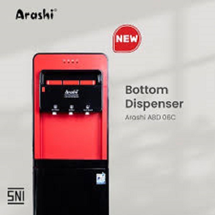 ISPENSER ARASHI ABD-06C ARASHI DISPENSER AIR GALON BAWAH 3 KRAN PANAS NORMAL DINGIN