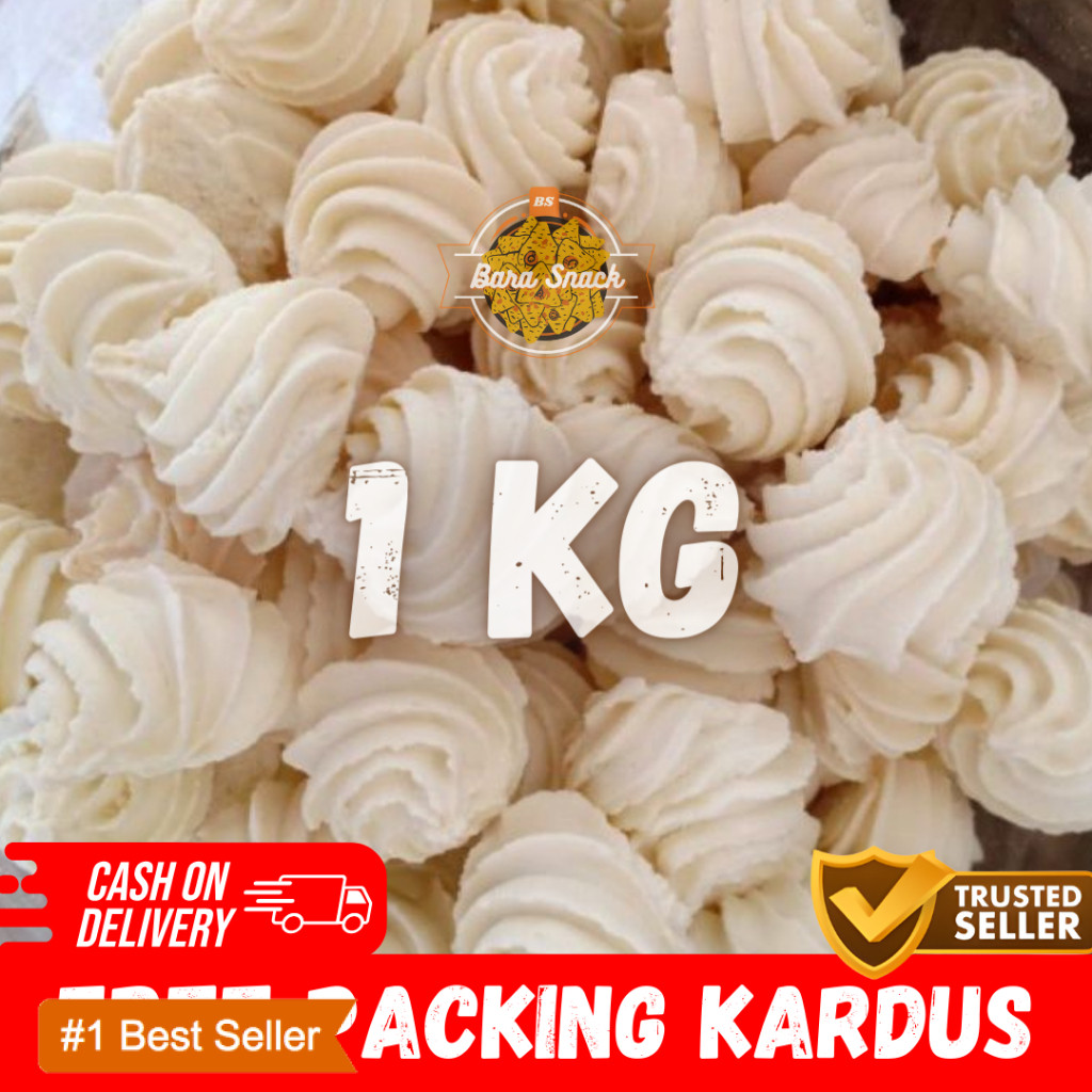

[ 1KG ] Kue Sagu Susu Mini / Kue Kering Semprit Bulat Punya Rasa / Camilan Snack Kiloan Murah -K