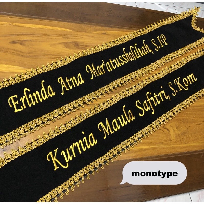 Selempang Bordir Selempang Wisuda Selempang Wisuda Selendang wisuda Slemapang wisuda Selempang Wisud