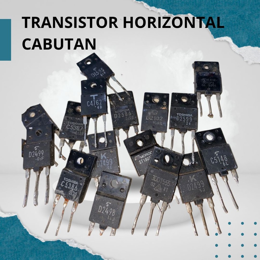 Transistor Horizontal Mesin TV Monitor CRT – Cabutan Berkualitas