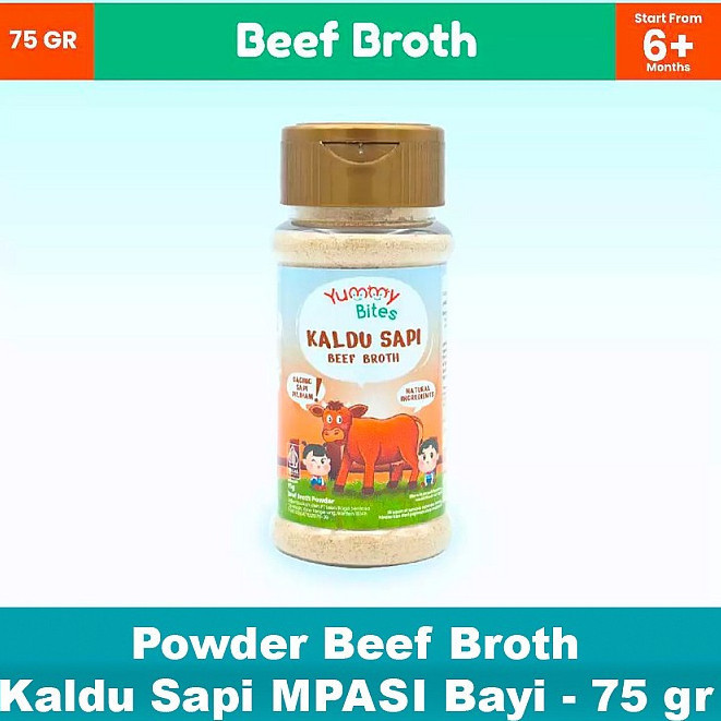 

Yummy Bites Powder Beef Broth Kaldu Sapi, Kaldu Ayam, Keju Bubuk Mpasi Bayi 75 gr