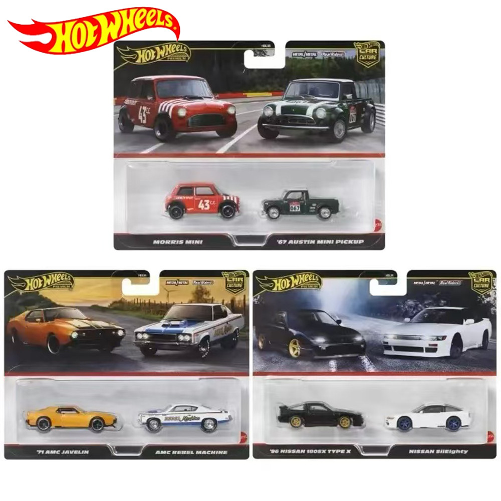 Hot Wheels Cars HBL96-9C6Q NISSAN 180SX TYPE X MORRIS MINI 1:64 Diecast Vehicle Model Motorcycle Mod