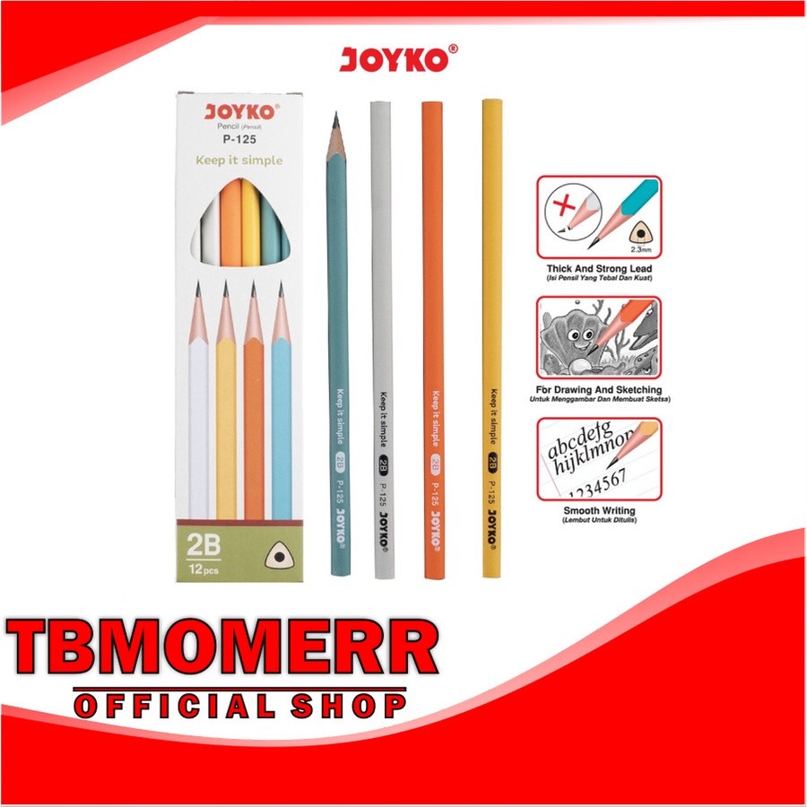 

PENSIL JOYKO 2B P-125 PER PACK